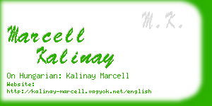marcell kalinay business card